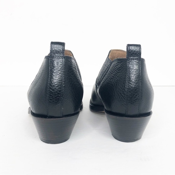 𝅺OFF White C/O Virgil Abloh size 38 Black leather, Western ankle boots - Picture 9 of 10